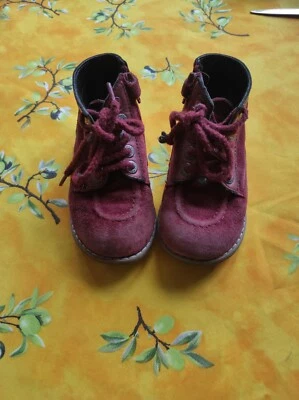 Chaussures Kickers bordeaux 26 - Photo 1/4
