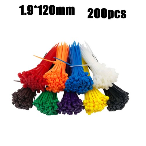 100/200/500/1000PCS Cable Ties Zip Ties Nylon UV Stabilised Bulk Black Cable Tie - Picture 22 of 35