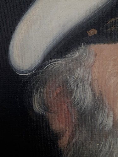 David Pelbam original oil portrait "Skipper" 25 by 21" - Picture 5 of 12