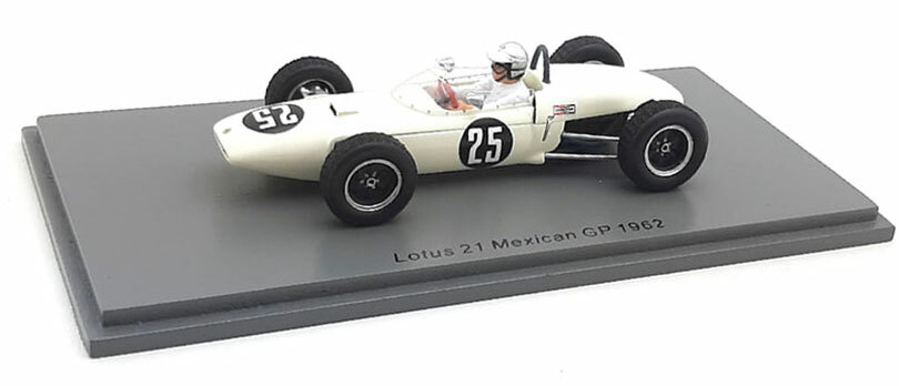Spark S7139 1/43 LOTUS 21 NO.25 F1 MEXICAN GP 1962 JIM HALL Model