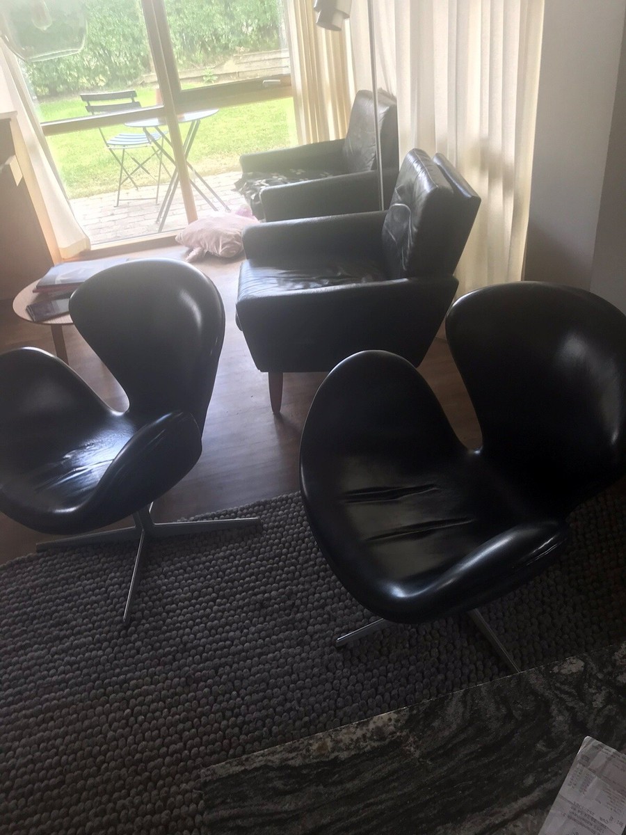 Arne Jacobsen, Svanen, Lænestol, 2 stk. Arne Jacobsen 190 Arne Jacobsen, Svanen, Lænestol, 2 stk. Arne Jacobsen 190
