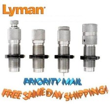 Juego de 4 troqueles de carburo Lyman para Luger de 9 mm # 7680203 ¡Nuevo!