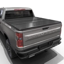 Hard Shell Folding Truck Bed Tonneau Cover|Fits 07-26 Silverado/Sierra 6' 7" Bed