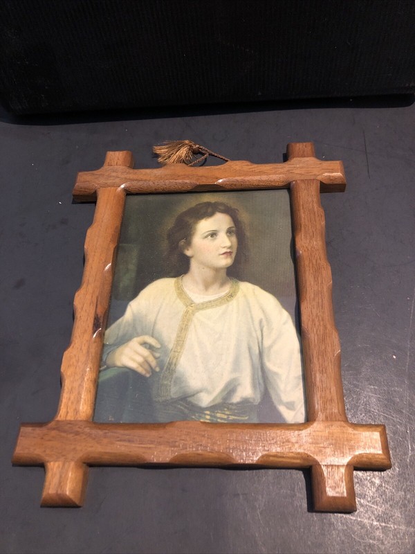 Vintage Framed Swanson #SW 161 Print- Jesus as a Young Boy- Wood Frame 8“ x 10"