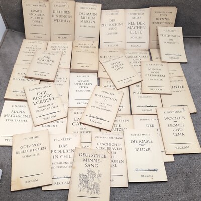 RECLAM Small German Booklet Romeo Julia Dee Hofmeister Novalis Novels Books