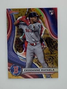 2024 Bowman's Best Ceddanne Rafaela #14 Gold Lava Refractor /50