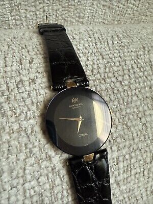 RARE RAYMOND WEIL OTHELLO ULTRA THIN 18K GOLD ELECTROPLATE RARE RAYMOND WEIL OTHELLO ULTRA THIN 18K GOLD ELECTROPLATE