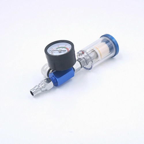 0-180PSI Air Pressure Regulator Gauge Spray Gun In-Line Water Trap Filter Meter - Picture 7 of 7
