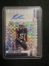 2021 Panini Mosiac Prizm Rookie Auto Ronnie Perkins #RA-51 Patriots🔥🏈🔥