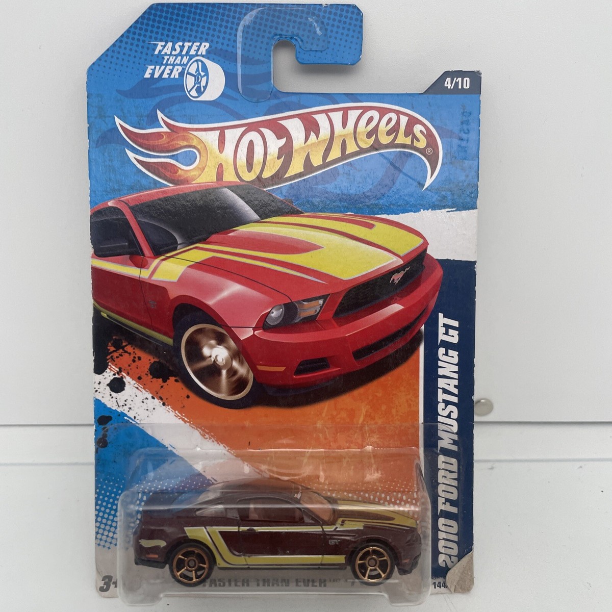 2011 Hot Wheels Faster Than Ever #4/10 2010 Ford Mustang GT Maroon