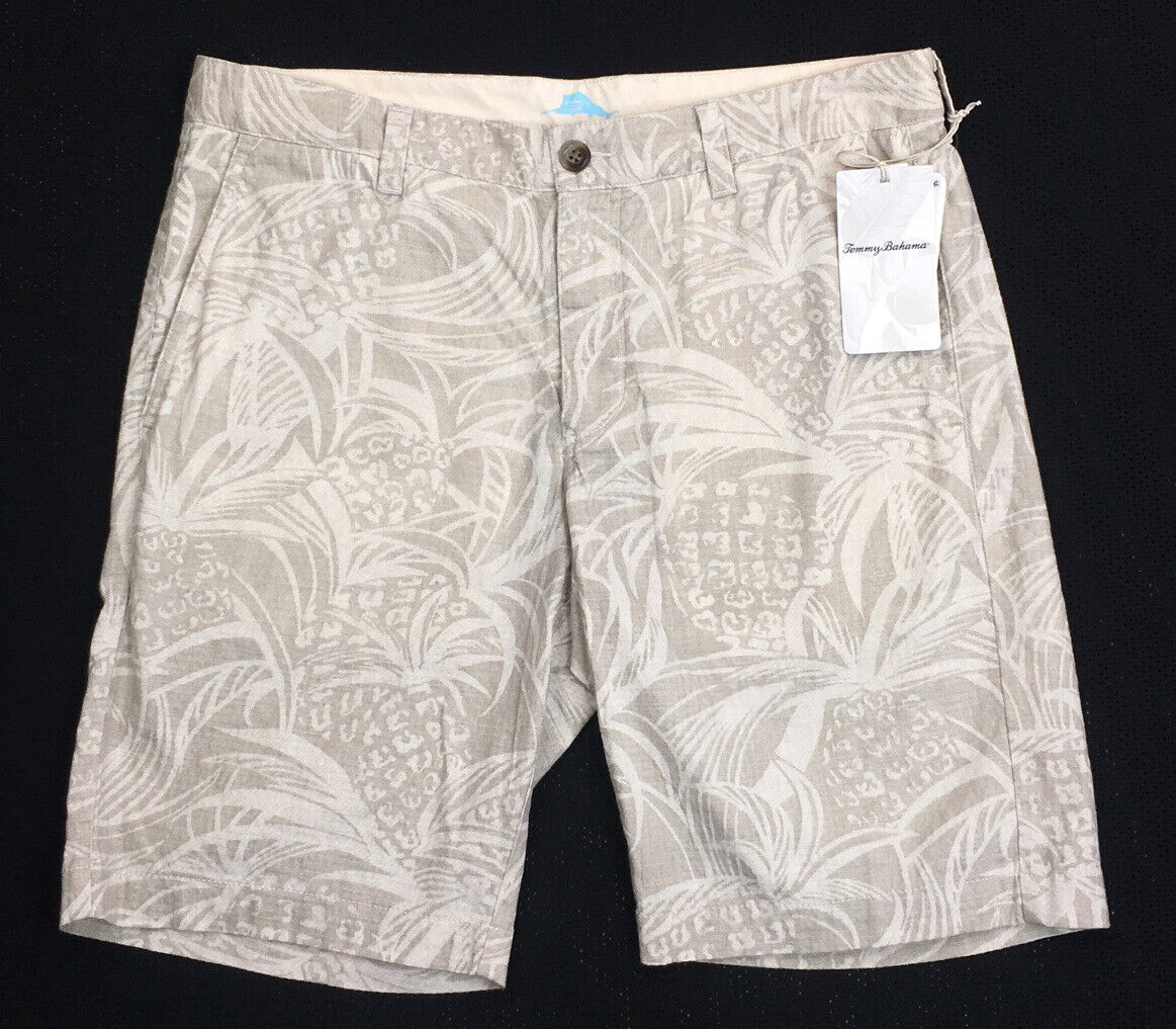 Men's Tommy Bahama Shorts 32 Pineapple Pointe Bleached Sand Beig