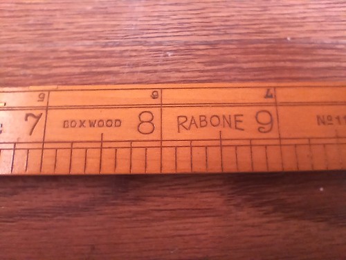 Rare vintage JOHN RABONE & SONS boxwood rule made in England. - Picture 23 of 24