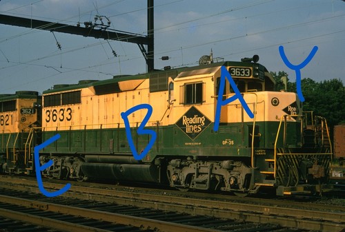 Reading RDG GP35 #3633 ROSTER 1974 Original Kodachrome