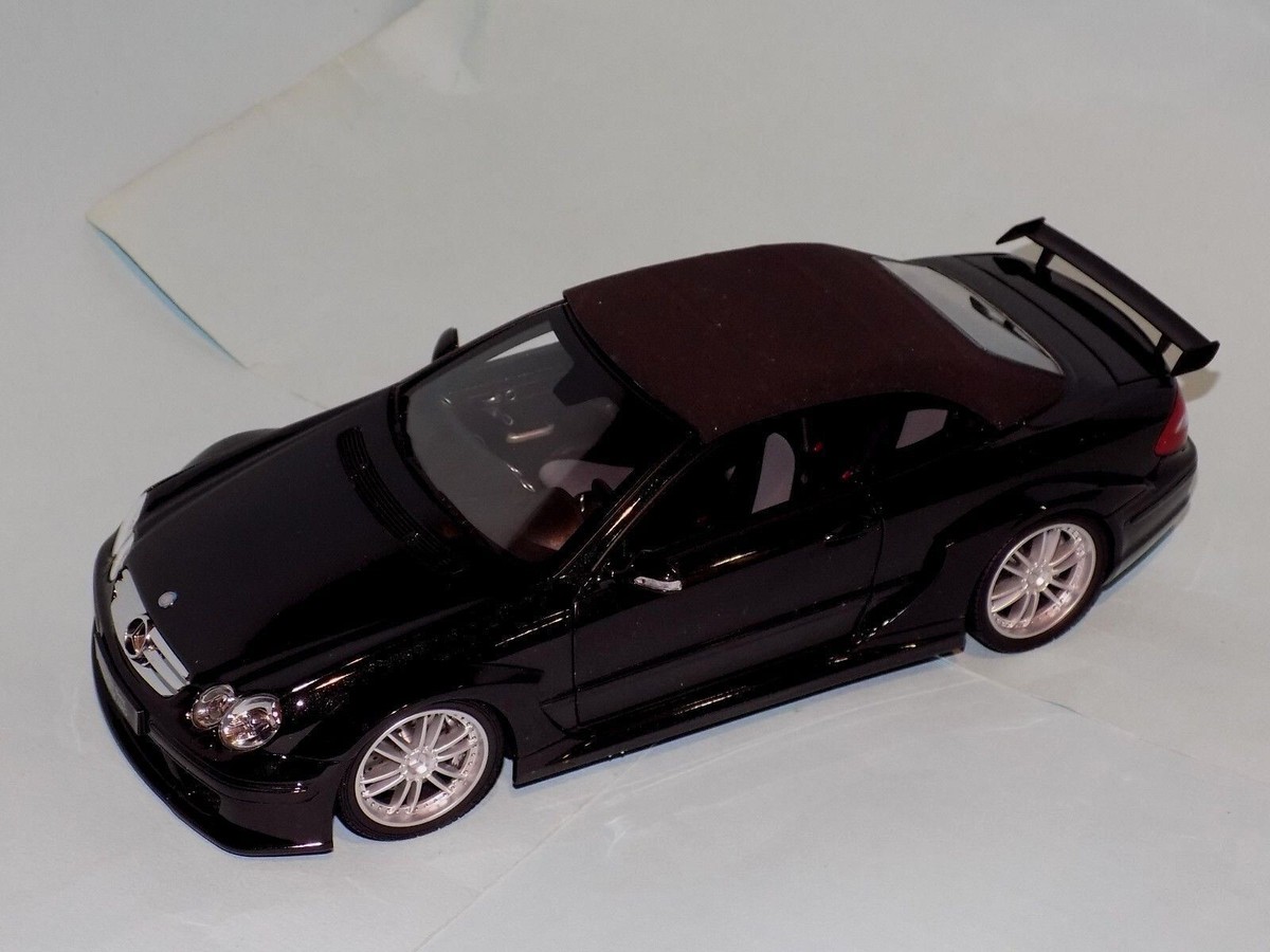 【現状品】1/18 Mercedes-Benz CLK Cabriolet 黒 Mercedes CLK 500 Cabrio Dark Blue Metallic Kyosho 1/18