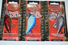 3 Lures Lucky Craft Lc2.0 Xd 2 23 35oz Crank Assortment Red Citrus American