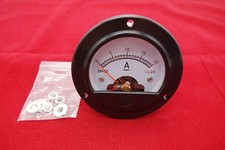 DC 0- 20A Round Analog Ammeter Panel Current Dia. 66.4mm DH52 direct connect