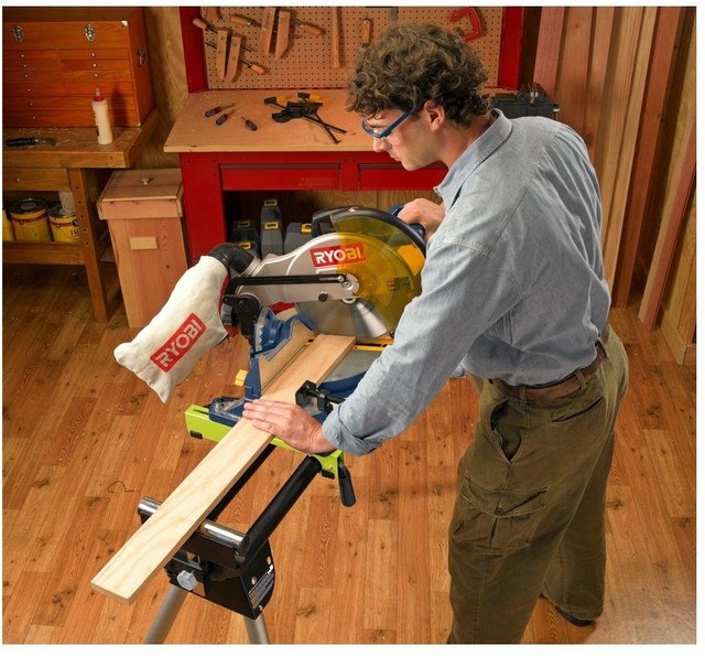 Ryobi Universal Miter Saw QuickStand Adjustable Arm Brackets Durable