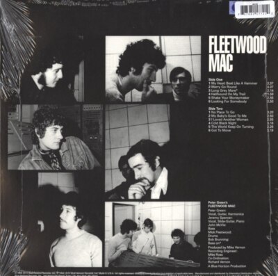 米LP Fleetwood Mac Peter Greens Fleetwood Mac BHZ900031 Blue Horizon /00260 Peter Green's Fleetwood Mac NEW Vinyl Record, Reissue, Blue