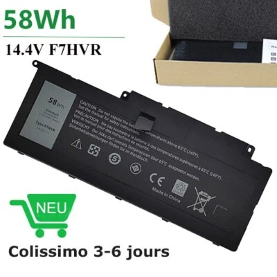 F7HVR Batterie pour Dell Inspiron 17 7000 7737 7746 14 15 15r 5545 7537 14-7437