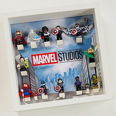 Display Rahmen für LEGO  Marvel Studios Serie 71031 Figuren Minifiguren 27cm