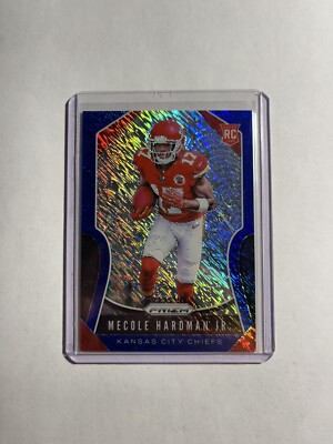 2019 Panini Prizm Mecole Hardman Jr. Rookie FOTL Blue Shimmer /10 Chiefs RC #345