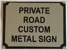 Personalised Private Road Sign Metal Custom Driveway Keep Clear Drive Home Text
