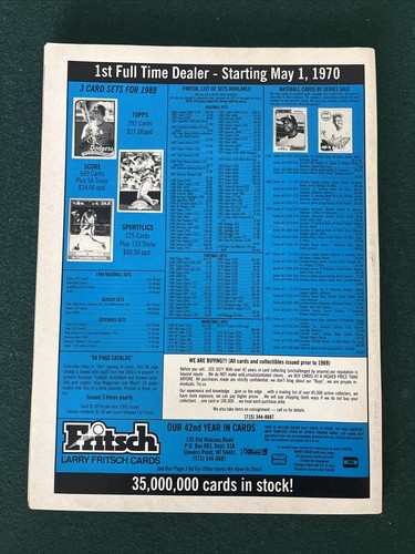 July 1989 MLB Baseball Card Price Guide Monthly Magazine Dwight Gooden Cover - Picture 2 of 3