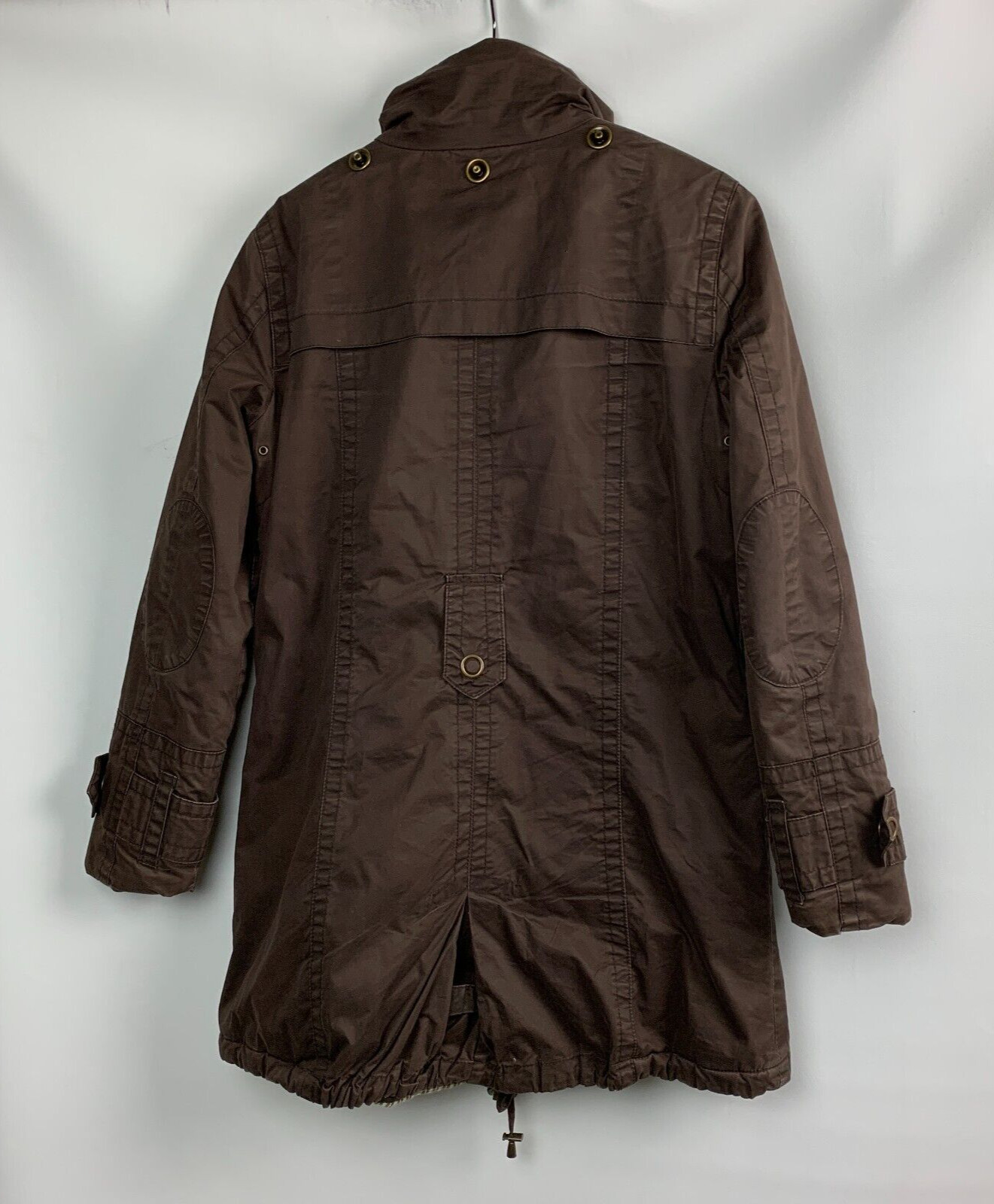 Zara Basic Outdoor Jacket Stand Collar Zip Snaps … - image 2