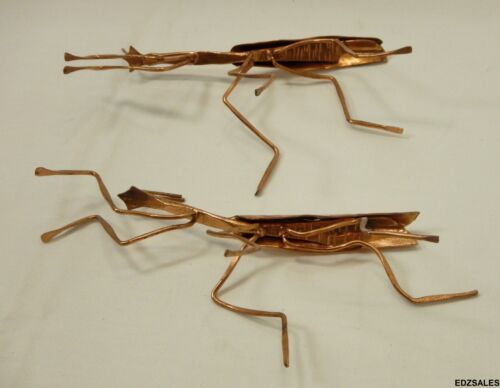Pair of Copper Praying Mantis Figures - Contemporary Artist Design - Picture 3 of 12