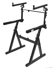 Knox Gear Z Style Two Tier Electronic Keyboard Piano Stand Version 2