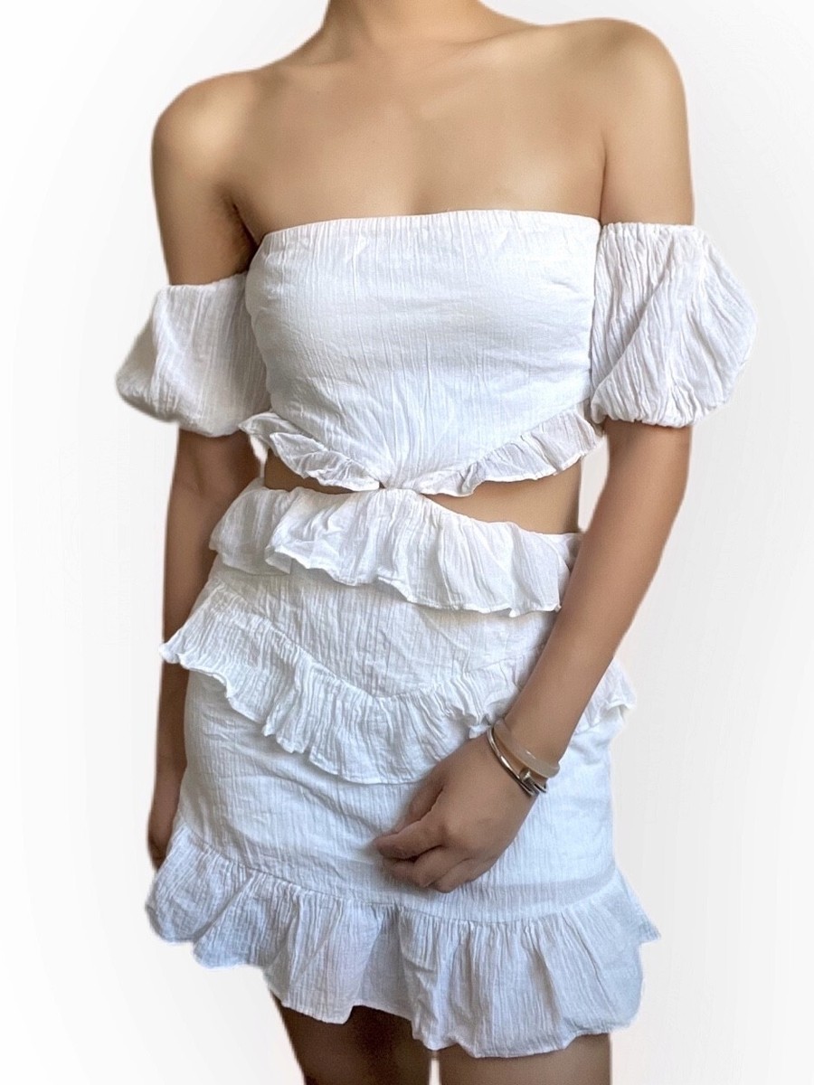 Womens Off Shoulder Ruffle Mini Dress Ladies Holiday Party Beach Swing Sundress | eBay Womens Off Shoulder Ruffle Mini Dress Ladies Holiday Party Beach Swing Sundress | eBay