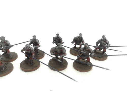 Games Workshop Lotr Uruk-hai Warriors Pike x9 Nicely Painted See Description - Picture 8 of 12