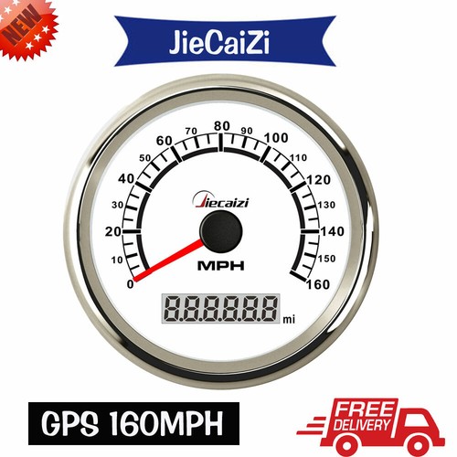 Jiecaizi 85mm 160MPH GPS Speedometer Odo For Car Truck Marine UTV Blue LED 9-32V - Picture 8 of 8