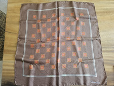 Vintage Christian Dior Silk Pocket Square 18 x 18 Square