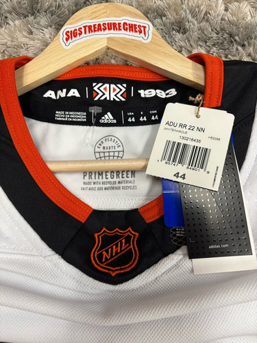 Trevor Zegras Anaheim Ducks NHL Adidas Authentic Reverse Retro 2.0 Trikot 44 Neu - Bild 7 von 13