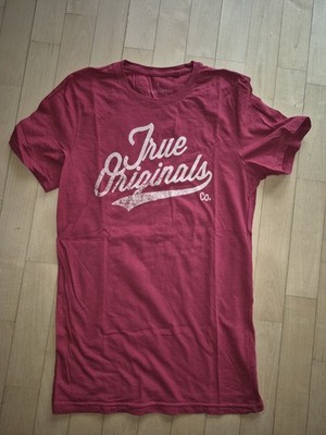 Rotes Slub T-Shirt Angelo Litrico Gr S auch 170 slim C&A kurzarm
