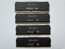 Crucial Ballistix 32GB (4X8GB) Gaming DDR4 3600MT/s CL16 Desktop Memory Kit