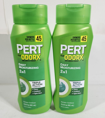 2 Daily Moisturizing 2 in 1 Shampoo and Conditioner by Pert Plus Odorx 15.6oz