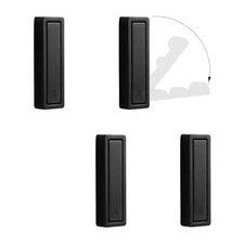 Folding Coat Hook 4 PCS Black Heavy Duty Zinc Alloy Wall Hooks with Hardware