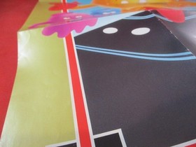 Pac-Man Nintendo NES Tengen Foldable Promo Poster Insert ONLY Pacman