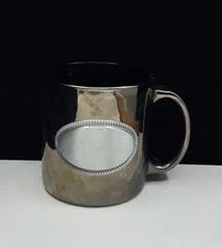 Things Remembered Coffee Mug Metallic Color With Metal Plate For Engraving Name