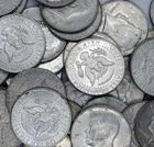 Roll of 20 1965-1969 KENNEDY 40% Silver Half Dollar Coins ,    20 coins.