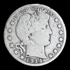 1914-S Barber Silver Half Dollar, Good