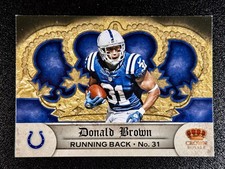 Donald Brown Indianapolis Colts Retail - 2012 Panini Crown Royale #31
