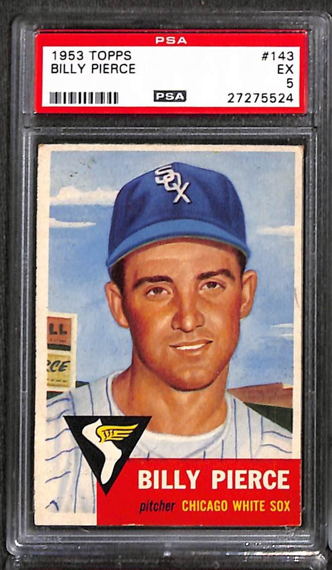 1953 TOPPS #143 BILLY PIERCE PSA 5 EX 27275524 
