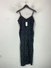 New Look Black Polka Dot Jumpsuit Sleeveless Wide Leg UK 12 NEW