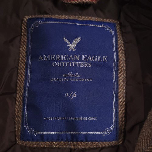 American Eagle Outfitters braune ärmellose Wolle Weste Mantel Jacke Damen Small - Bild 14 von 16
