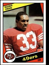 1984 TOPPS #353 ROGER CRAIG RC 49ERS