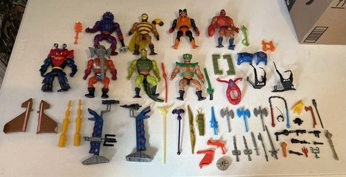 Vintage He-Man MOTU Masters of the Universe  1980's Lot Figures And Accessories
