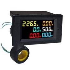 KETOTEK AC Current Voltage Meter AC 40-300V 100A Power Energy Panel Meter LCD